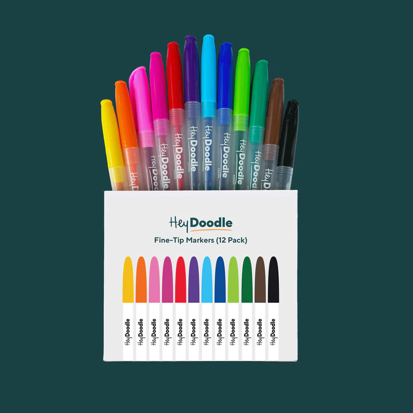 Fine-Tip Markers (12 Pack)