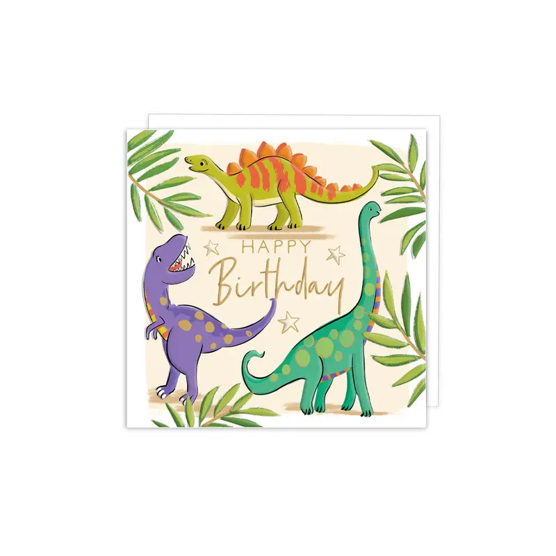Happy Birthday Dinosaur Card
