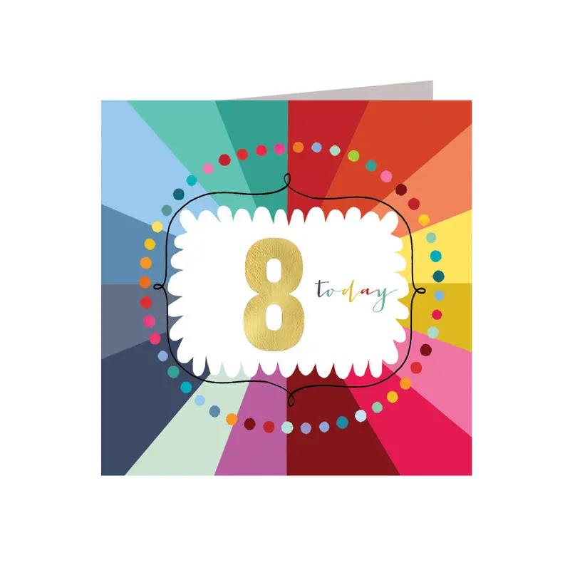 Happy Birthday Foiled/8th Rainbow