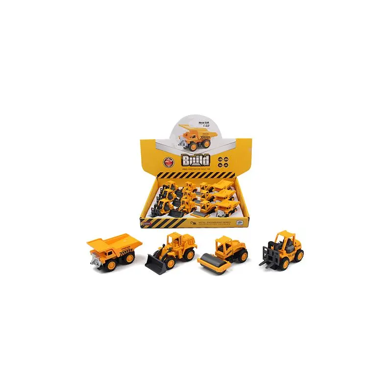 Pull Back Die Cast Construction Vehicles