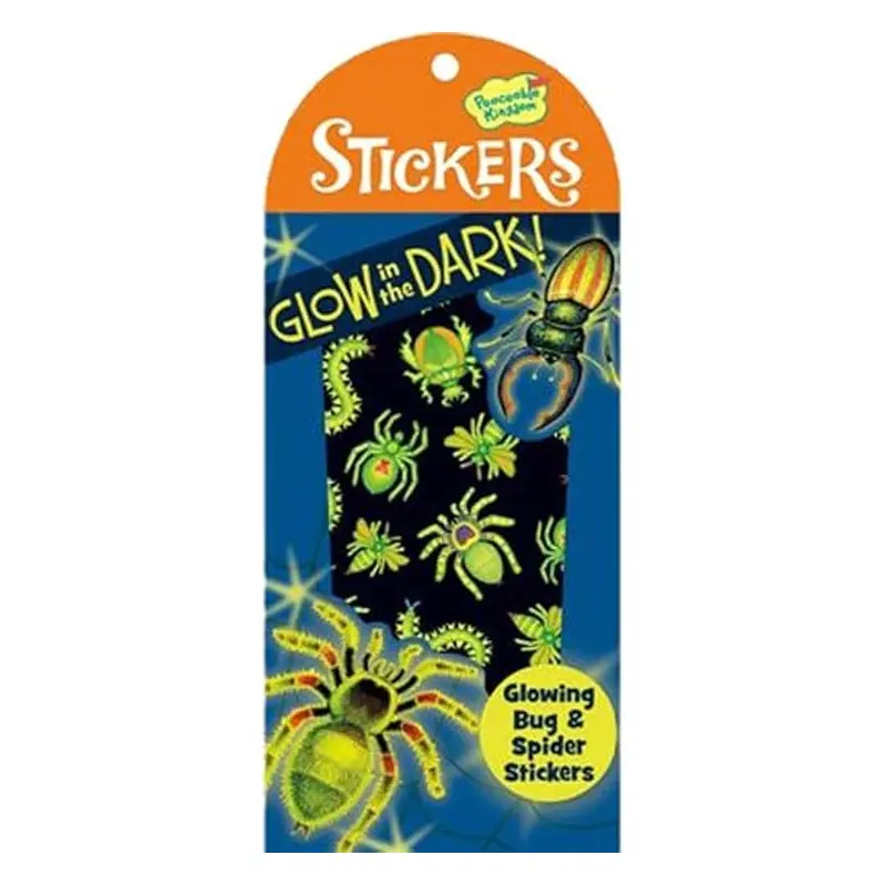 Glow In The Dark Stickers - Glowing Bugs & Spiders