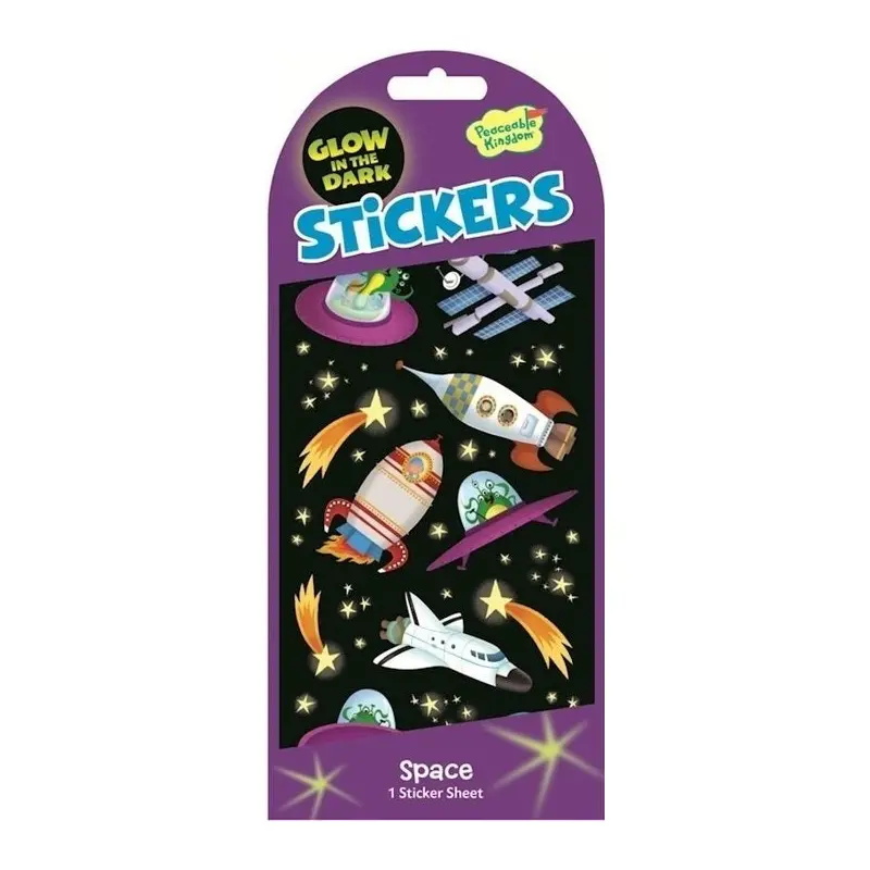 Glow in the Dark Stickers - Space