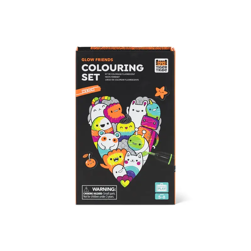 Neon Colouring Set - Glow Friends