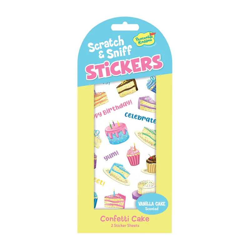 Scratch & Sniff Stickers - Confetti Cake