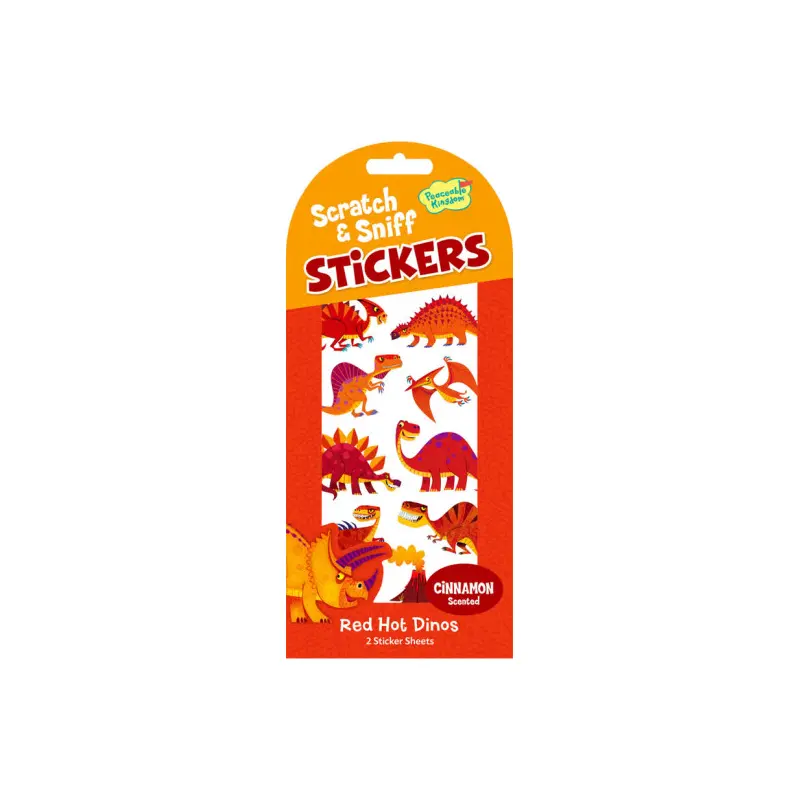 Scratch & Sniff Stickers - Red Hot Dinos