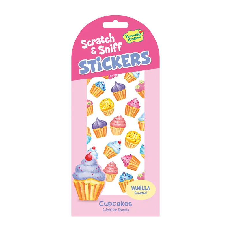 Scratch & Sniff Stickers - Vanilla Cupcakes