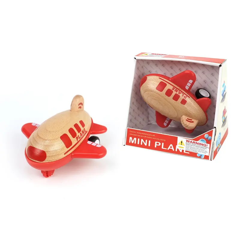 Wooden Racer Plane - Red