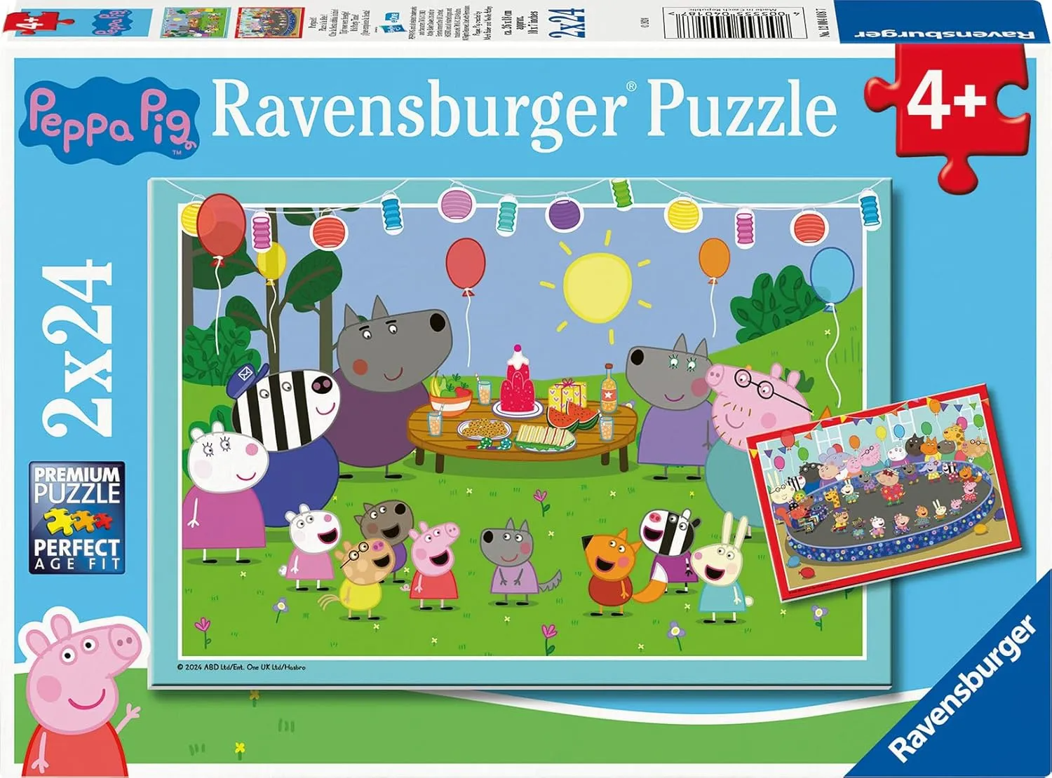 2 X 24 pc Puzzle - Peppa Pig It's Party Time!
