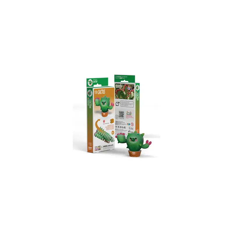 3D Cardboard Model Kit - Cactus