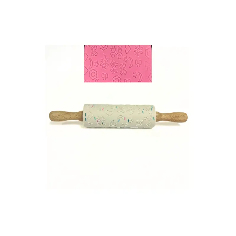 Bio Dough - Embossed Silicone Rolling Pin