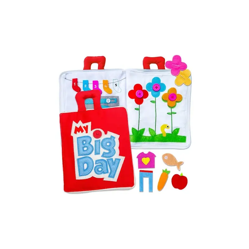 Fabric Quiet Book - My Big Day (Red)