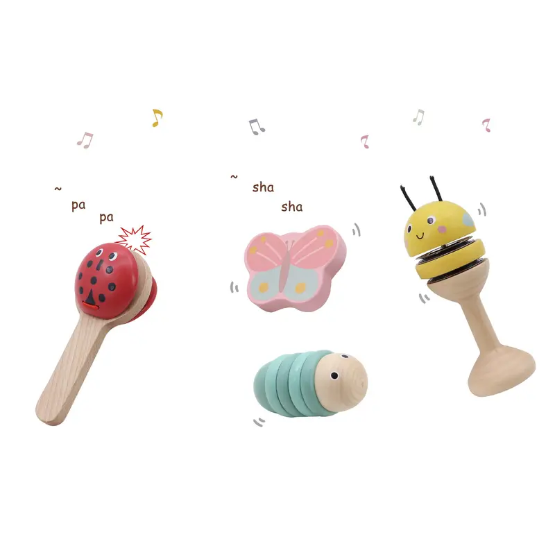 Happy Spring Animals Musical Instruments Set