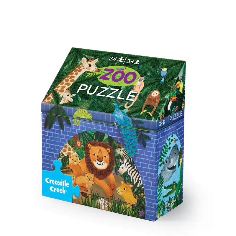 Little Building Puzzle 24 pc - Zoo