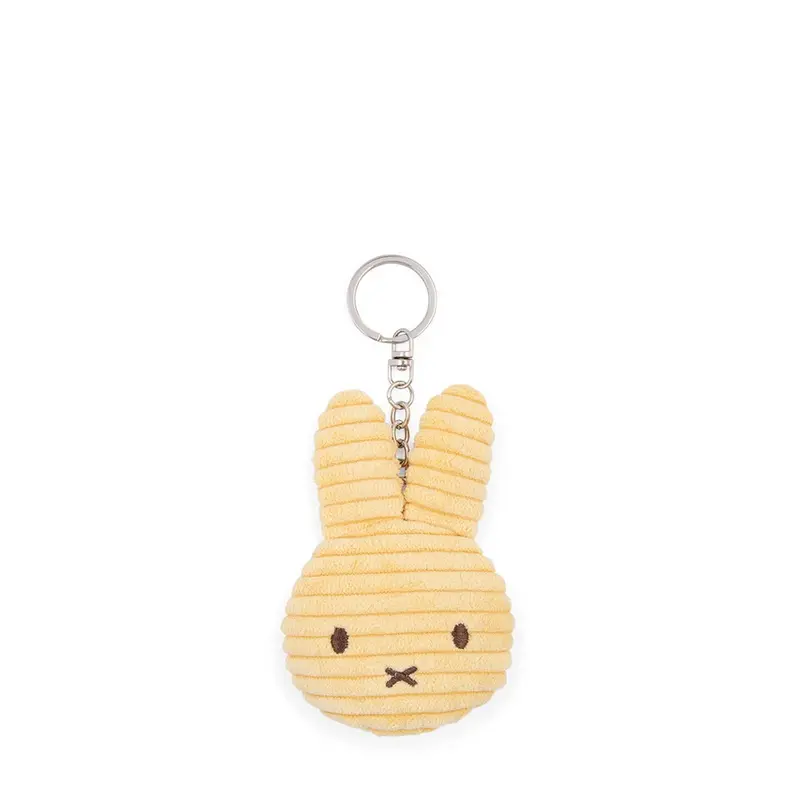 Miffy Flat Keychain ECO Corduroy Buttercream - 10cm