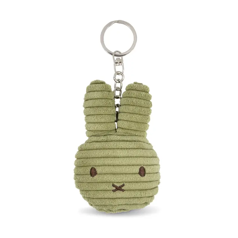 Miffy Flat Keychain ECO Corduroy Olive Green - 10cm