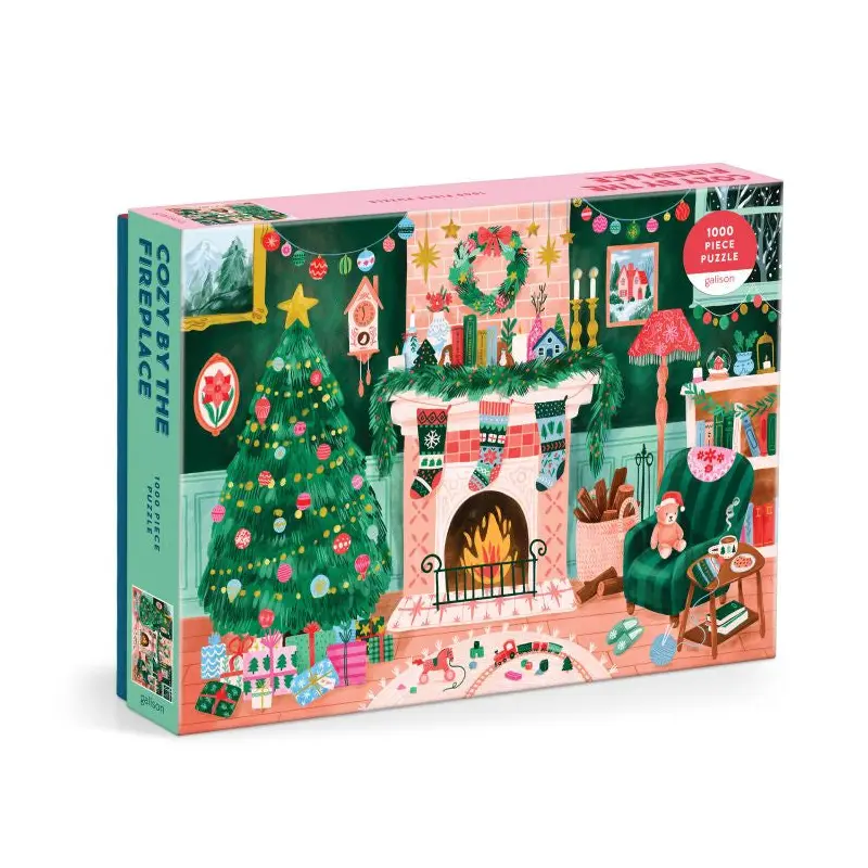 1000pc Puzzle - Cozy by the Fireplace