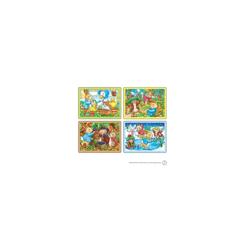 4 in a Box Puzzle - Peter Rabbit