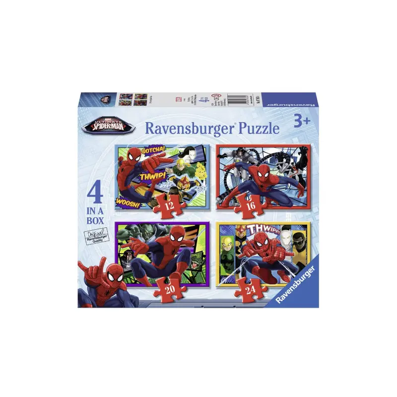4 in a Box Puzzle - Ultimate Spider-Man