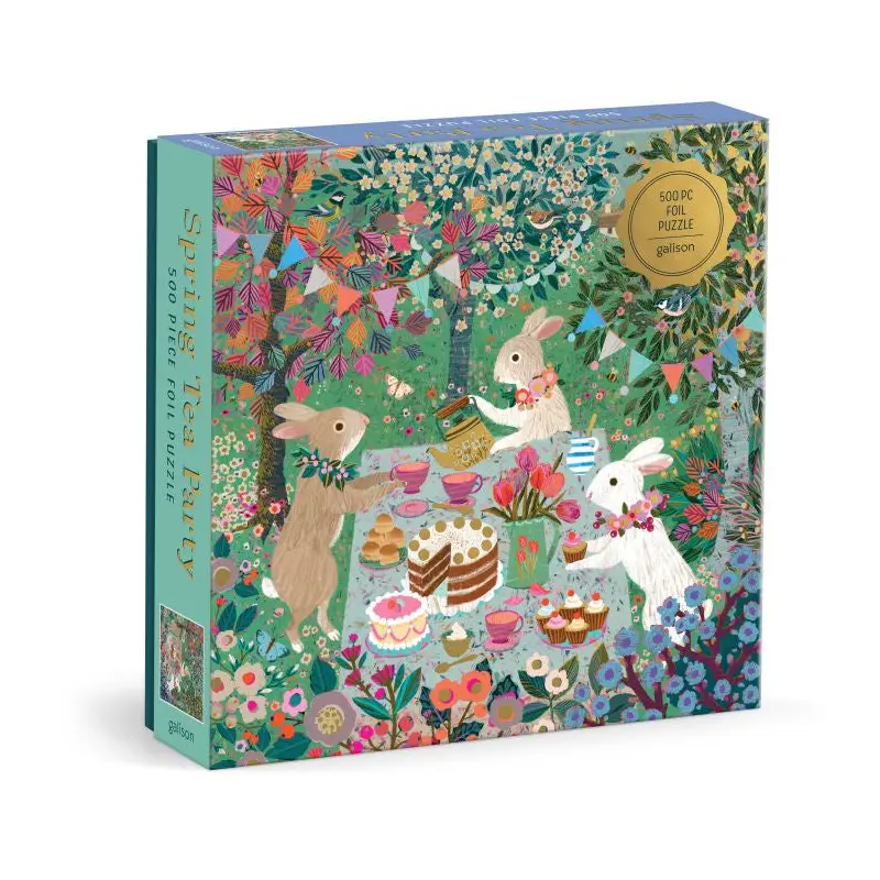 500pc Foil Puzzle -Spring Tea Party