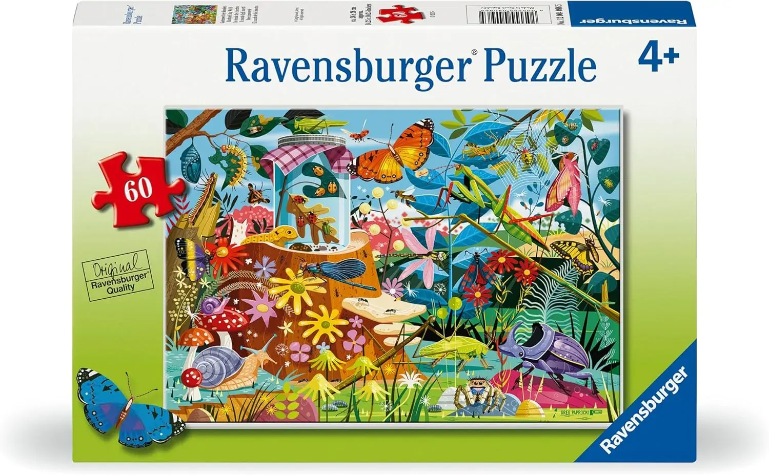 60 pc Puzzle  - Backyard Bug World