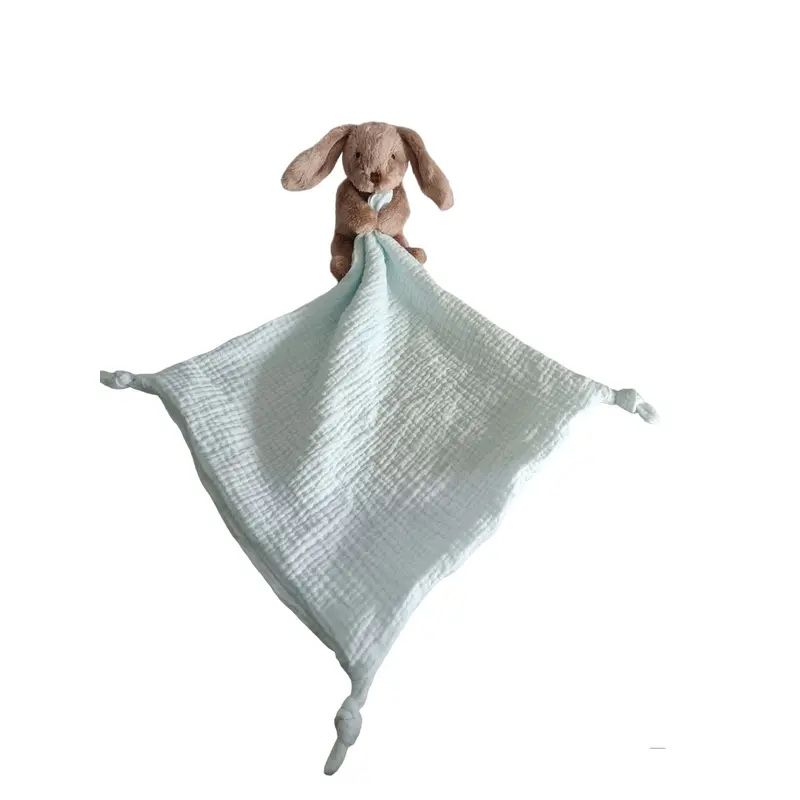 Benny the Bunny with Blue Comforter