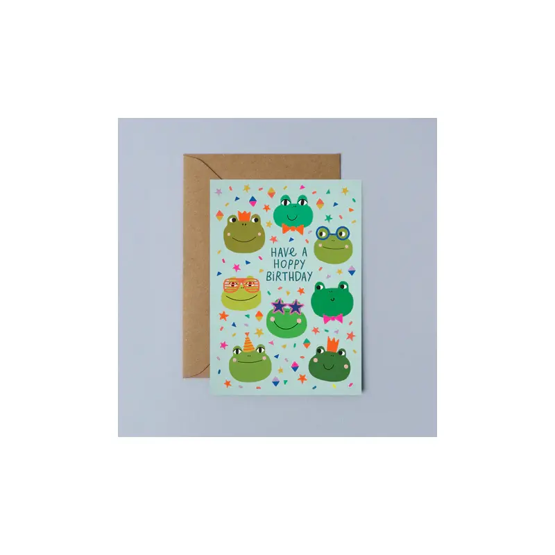 Party Frogs Birthday Card