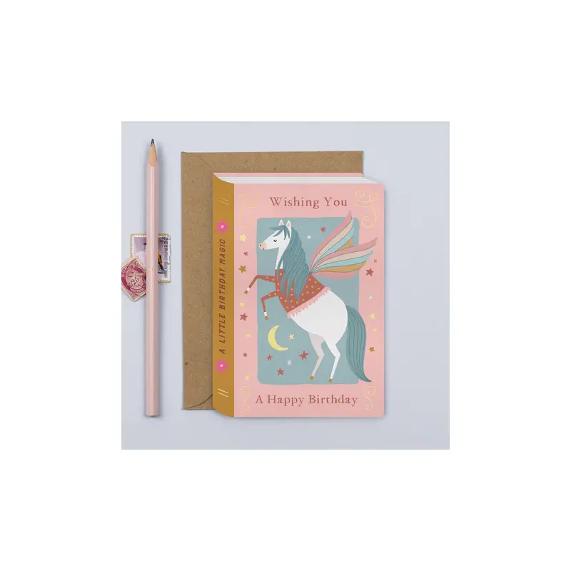 Pegasus Book Birthday Card