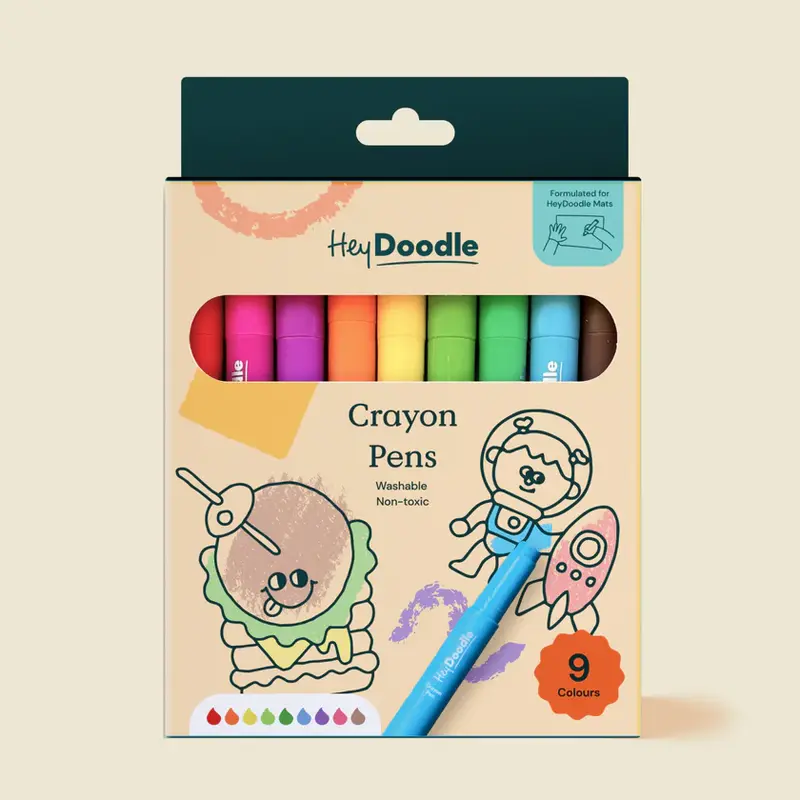 Crayon Pens - 9 Set