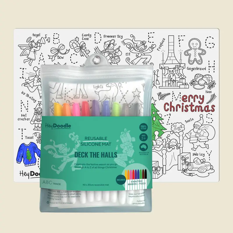 Reusable Silicone Doodle Mat - Christmas