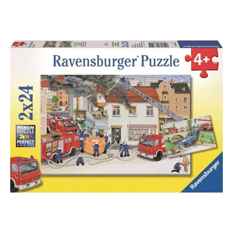 2 x 24 pc Puzzle - With The Fire Brigade