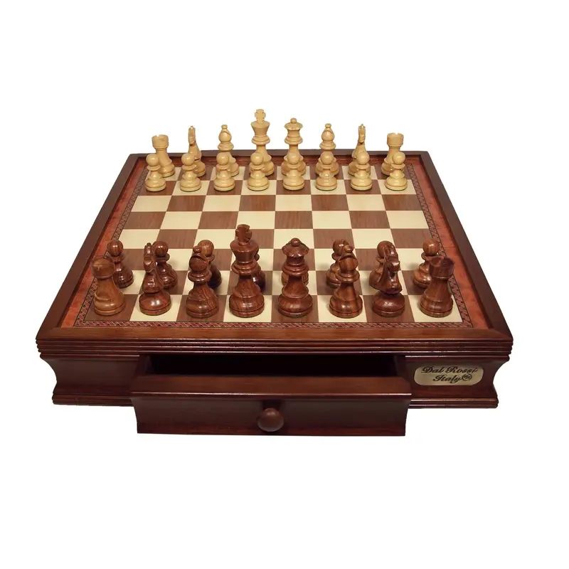 Chess Set 16", With Boxwood/Sheesham 85mm pieces Wood Double Weighted"