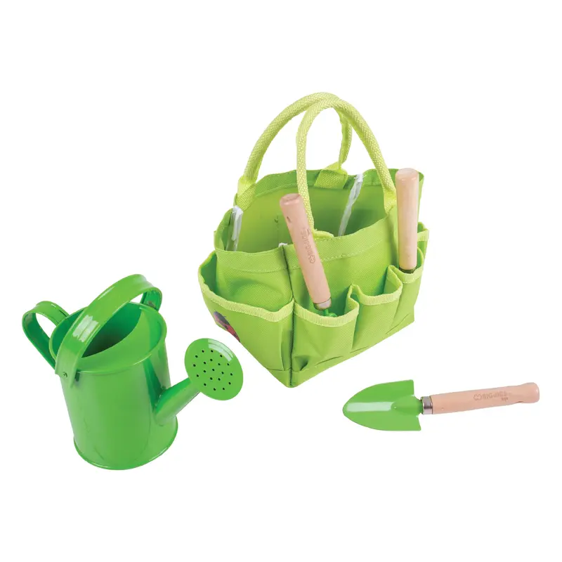 Small Tote Bag with Garden Tools