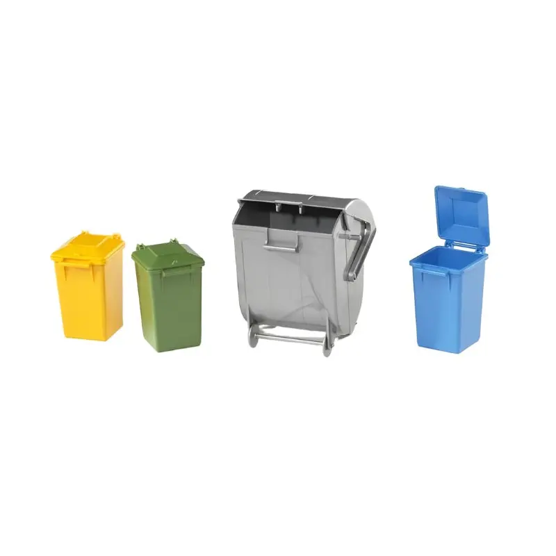 Garbage can set (3 small, 1 large)