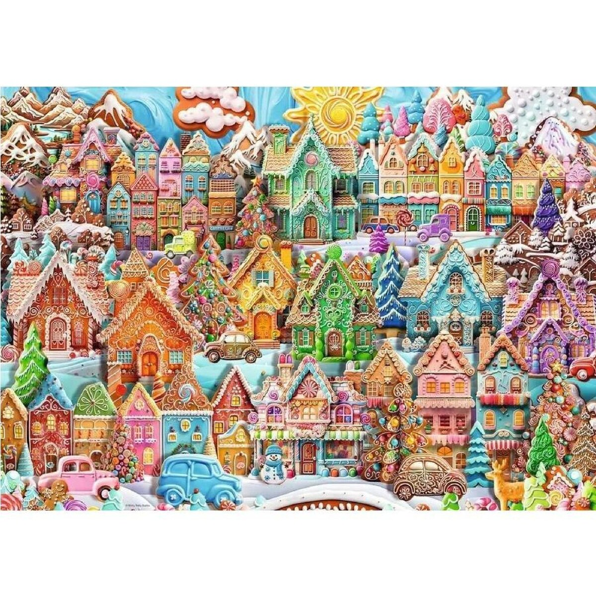 1000 pc Puzzle - Christmas Cookie Village