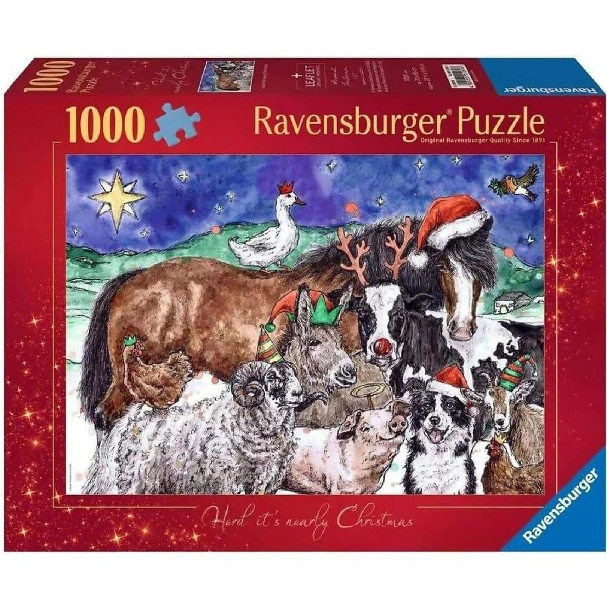 1000 pc Puzzle - Herd it's Nearly Christmas