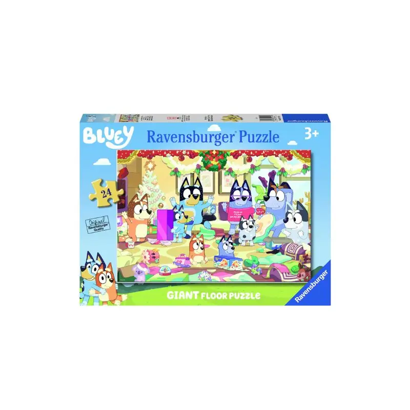 24 pc Giant Floor Puzzle - Christmas with Bluey!
