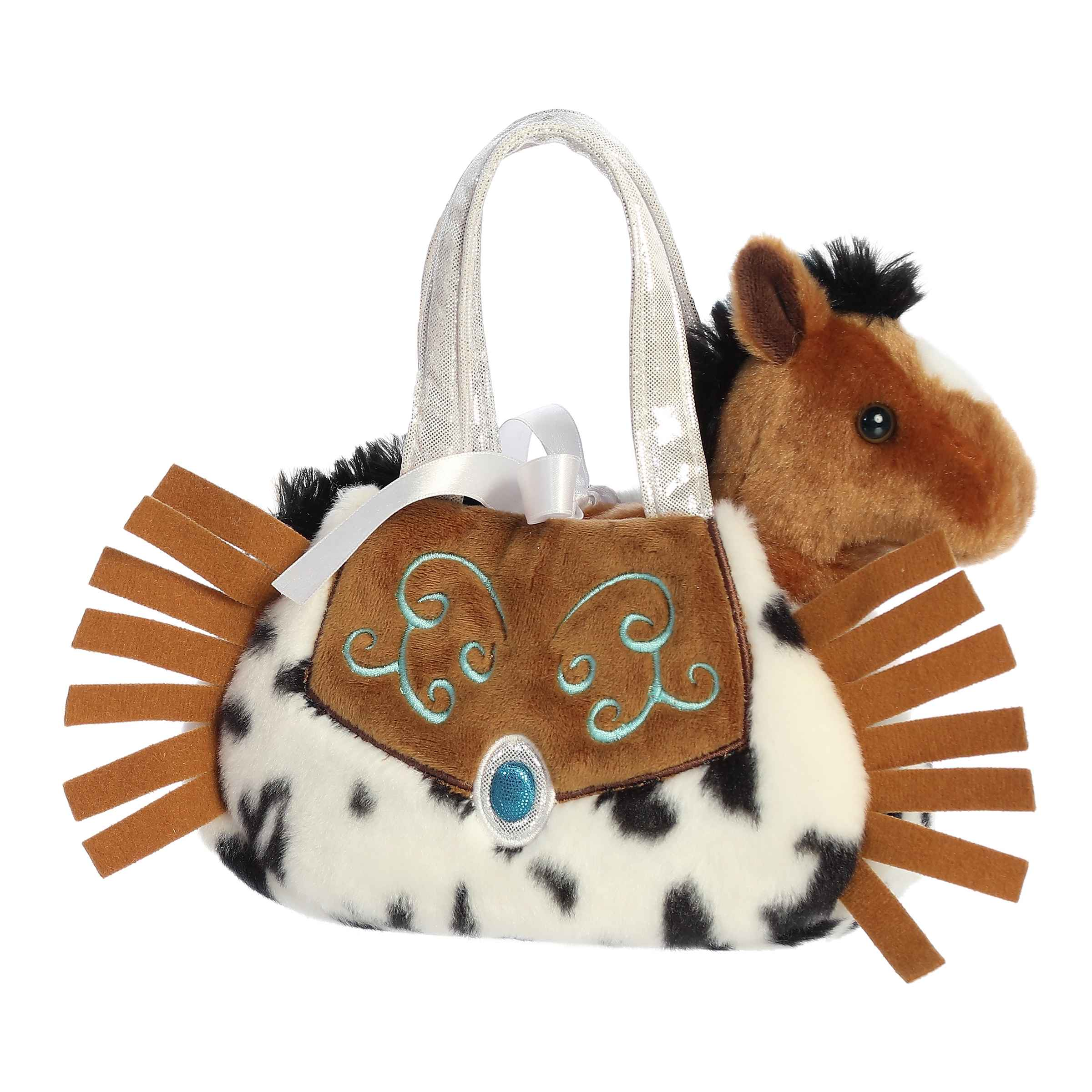 Fancy Pal - Brown Horse/Western Fringe Bag