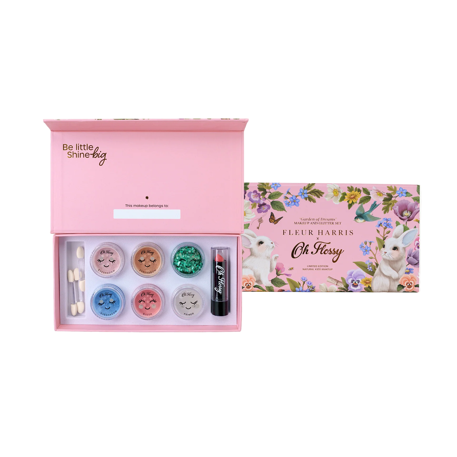 Oh Flossy X Fleur Harris - Garden of Dreams Mini Makeup and Glitter Set