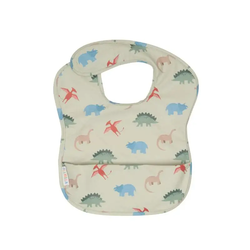 Recycled Pouch Bib - Dinosaurs