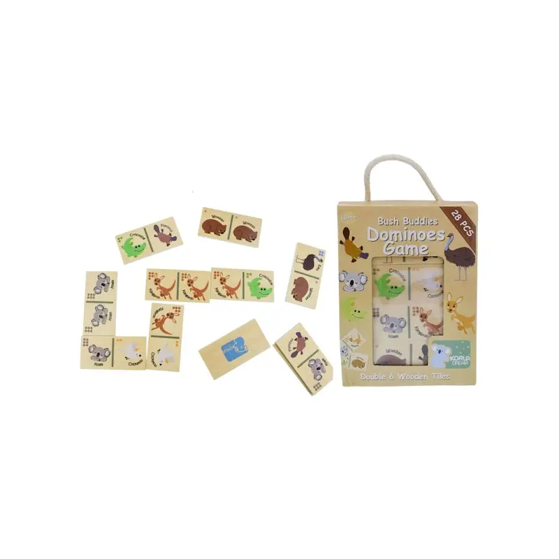 Bush Buddies Wooden Dominoes / Australian Animals
