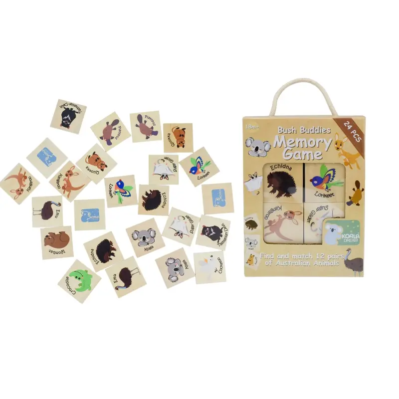 Bush Buddies Wooden Memory Game / Australian Animals