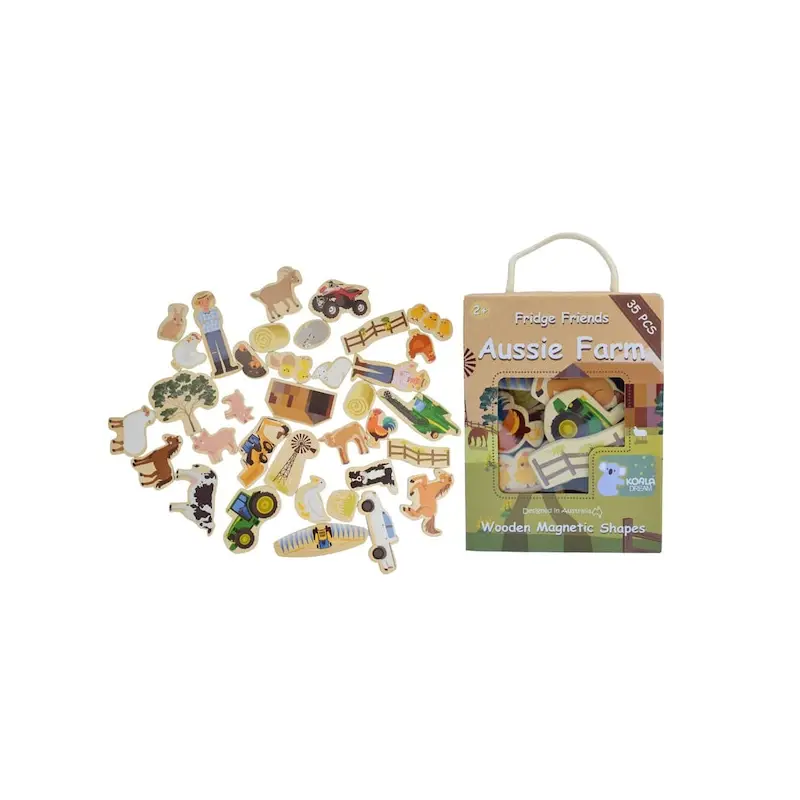 Fridge Friends Aussie Farm Magnets 35pcs