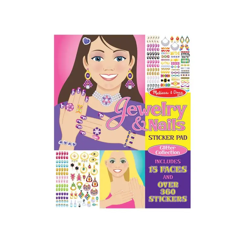 Jewellery & Nails Sticker Pad Glitter Collection