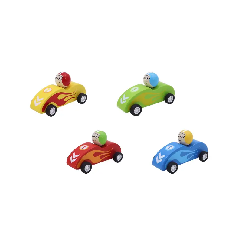 Wooden Pull Back Race Car