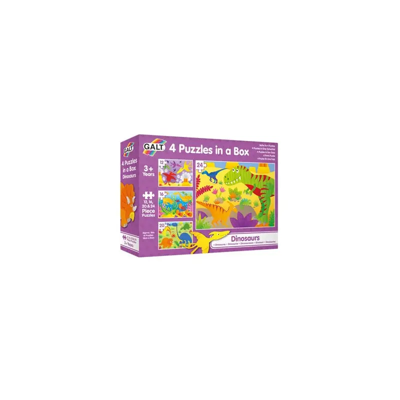 4 Puzzles in a Box- Dinosaurs