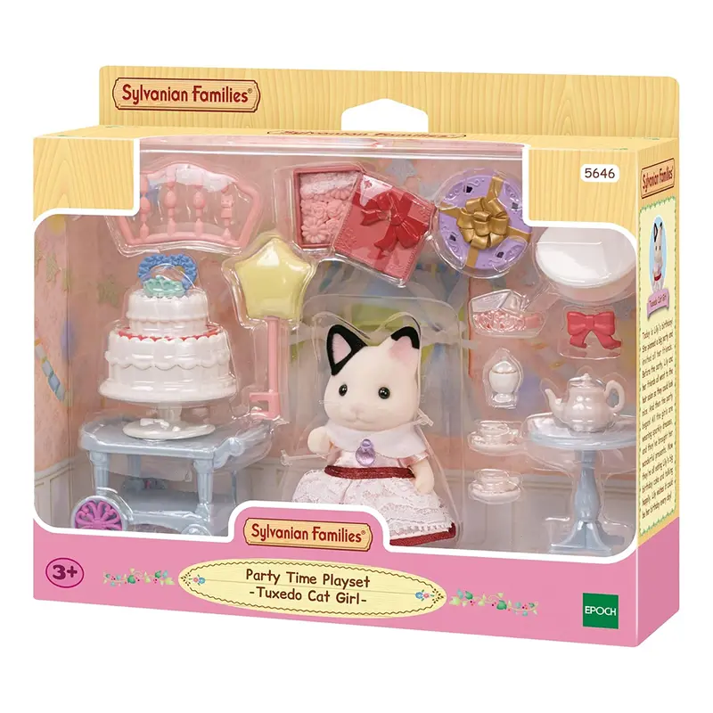 Party Time Playset (Tuxedo Cat Girl)