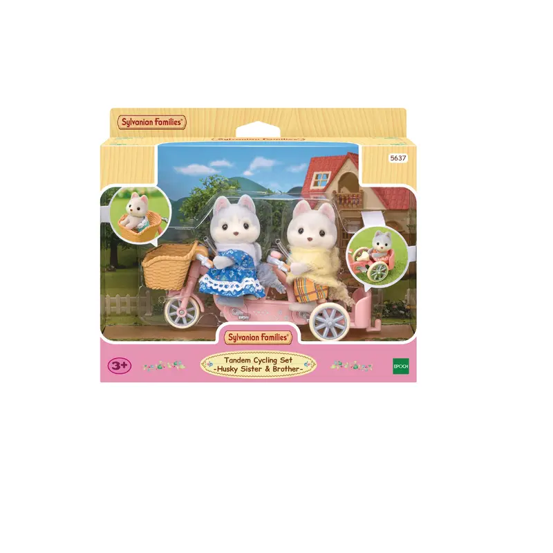 Tandem Cycling Set- Husky Sister & Brother