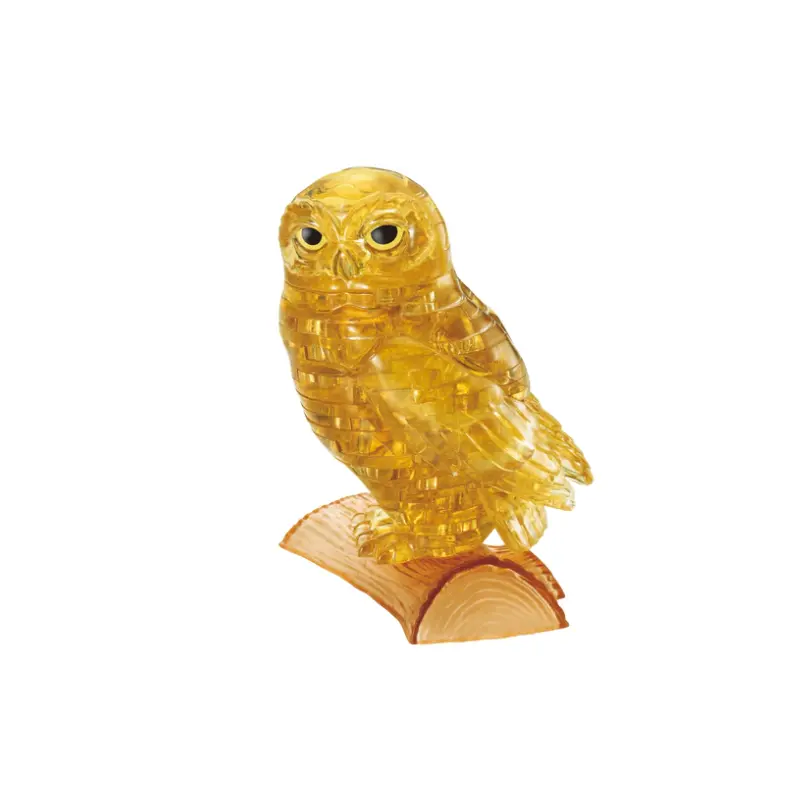 42 pc Crystal Puzzle - Gold Owl
