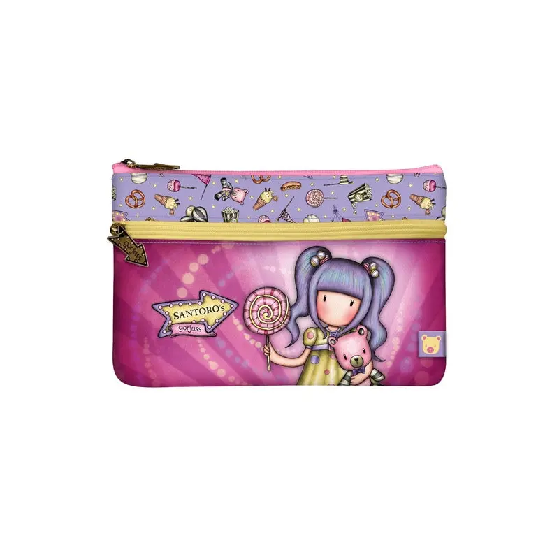 Gorjuss Flat Pencil Case with Pocket