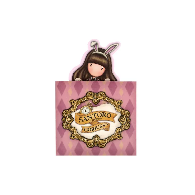 Gorjuss Pop-up Memo Stand - Through the Looking Glass